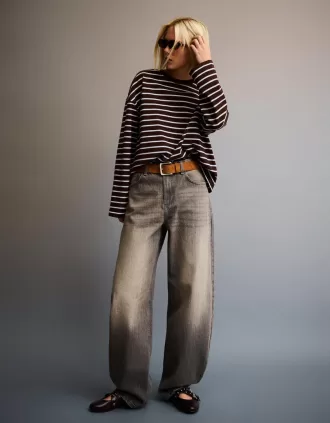 Jeans med breda fat