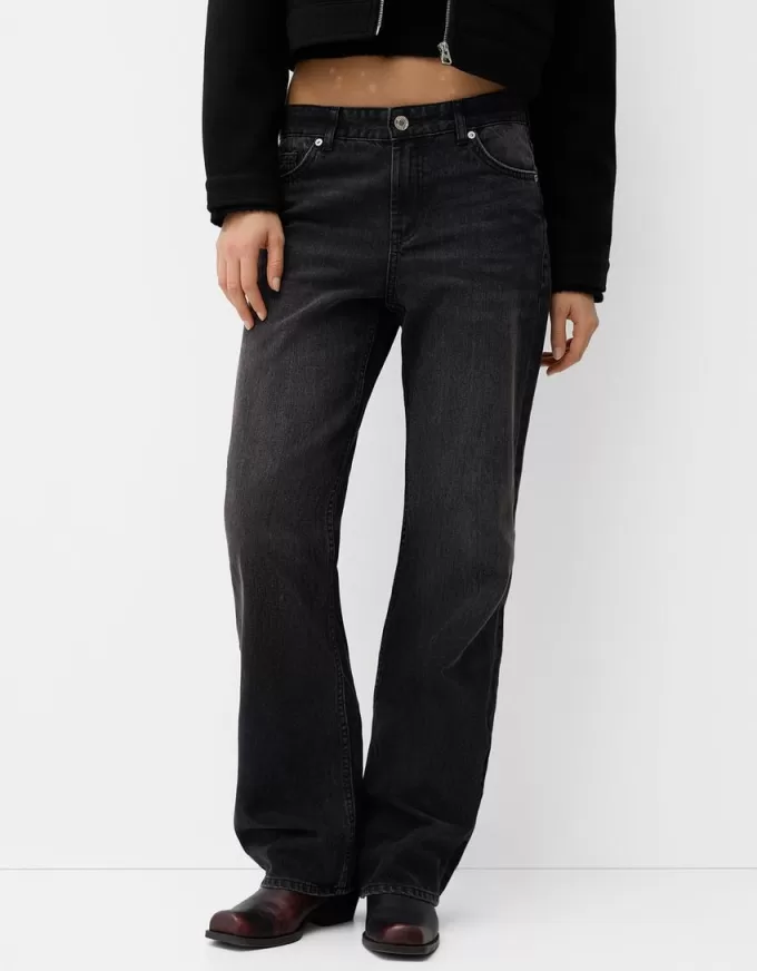 Jeans med rak passform Jeans med rak passform