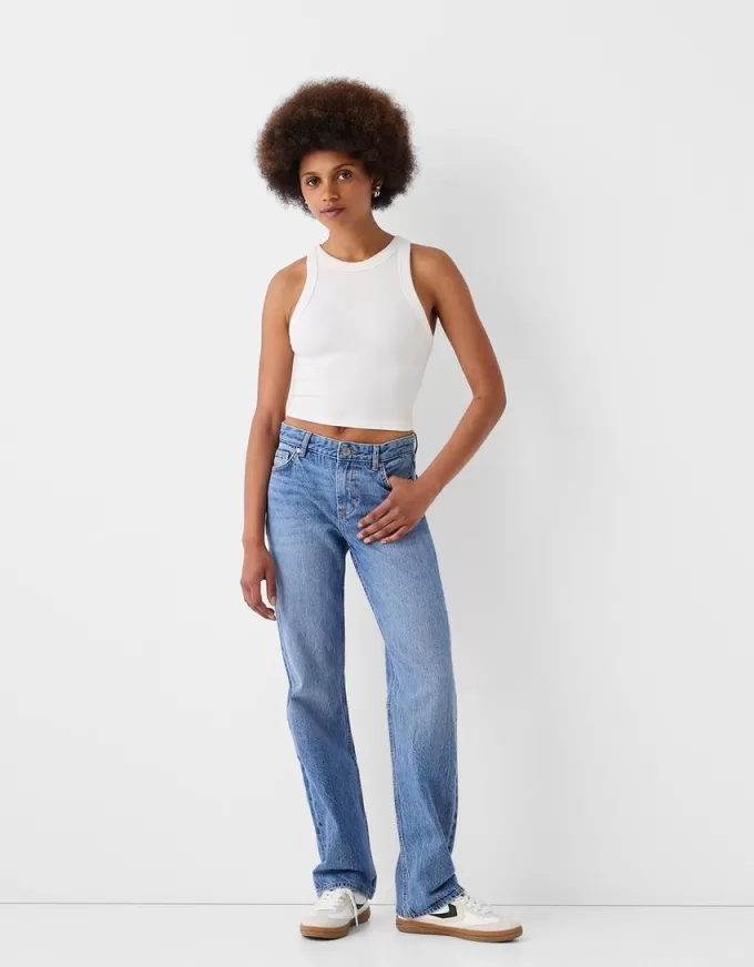 Jeans med rak passform Jeans med rak passform