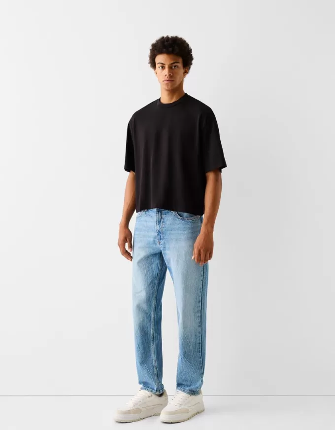 Jeans med rak passform Jeans med rak passform