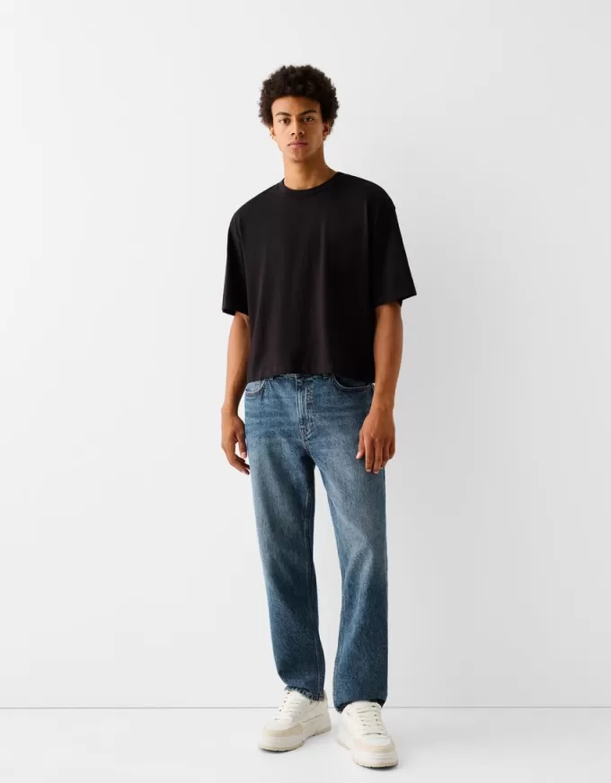 Jeans med rak passform Jeans med rak passform