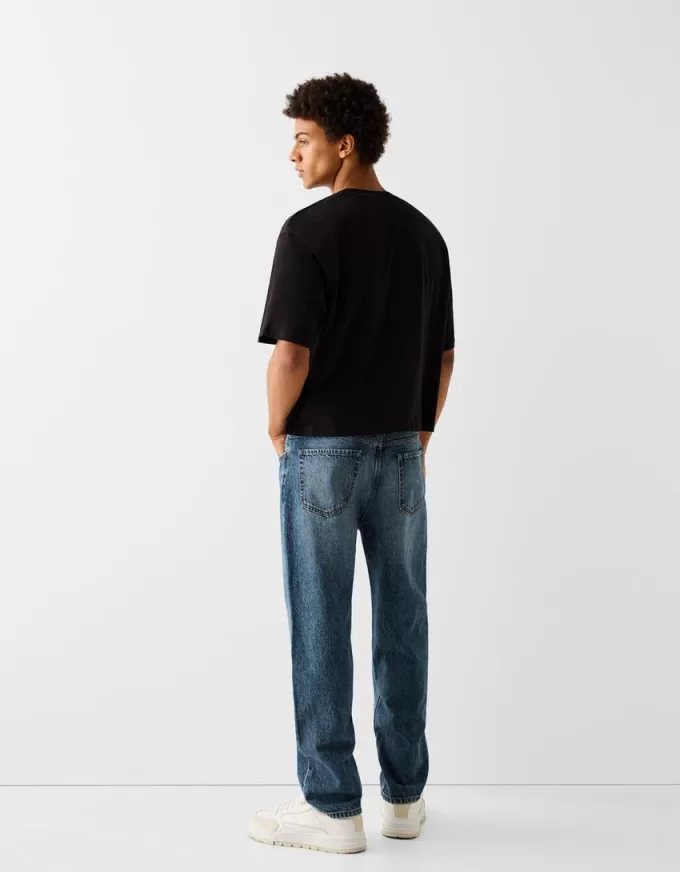 Jeans med rak passform Jeans med rak passform