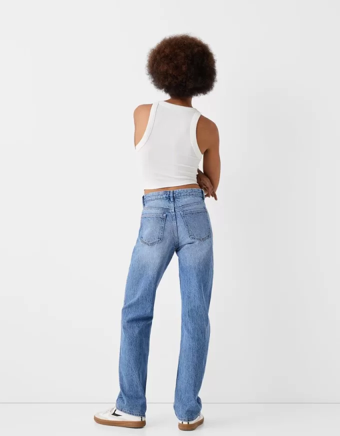 Jeans med rak passform Jeans med rak passform