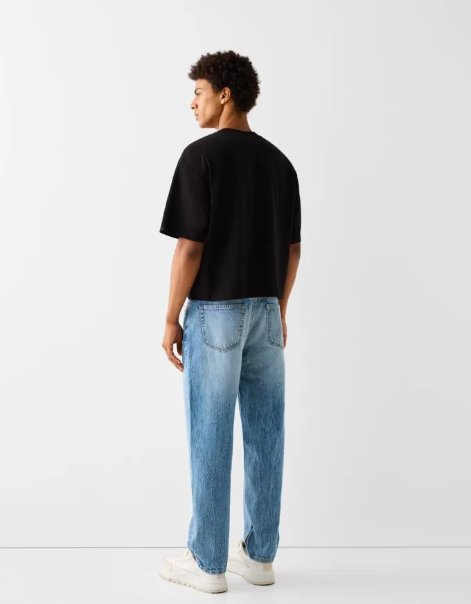 Jeans med rak passform Jeans med rak passform