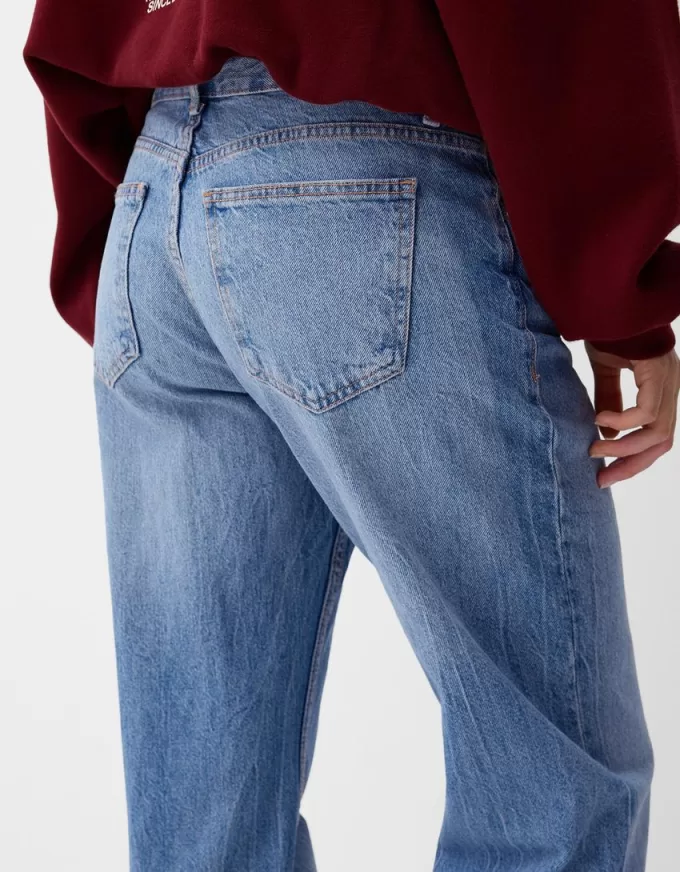 Jeans med rak passform Jeans med rak passform