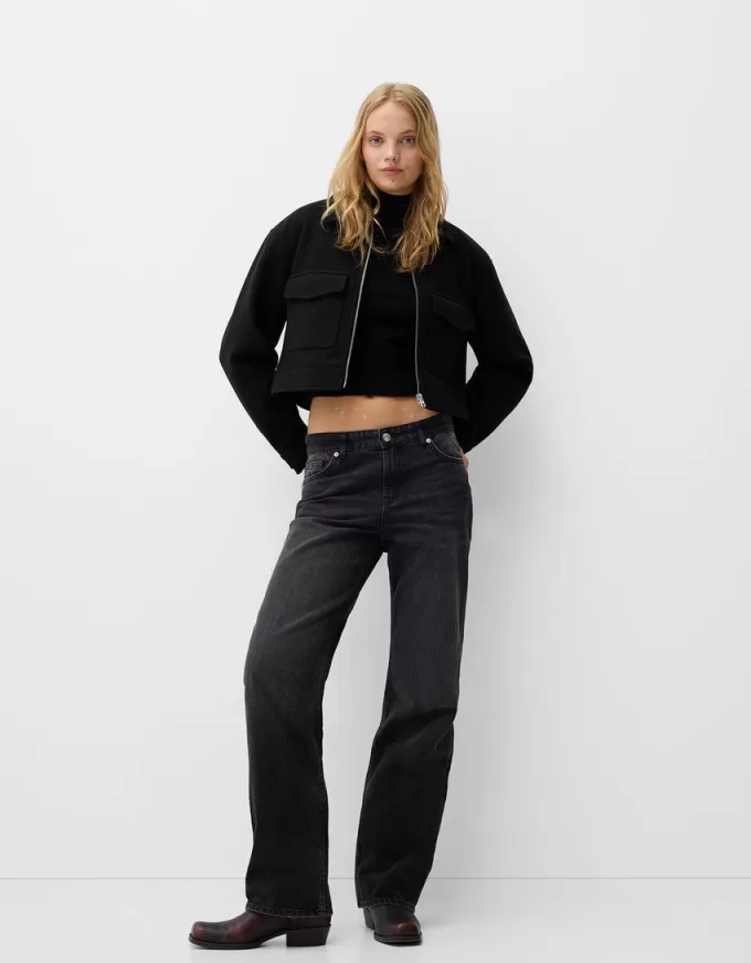 Jeans med rak passform Jeans med rak passform