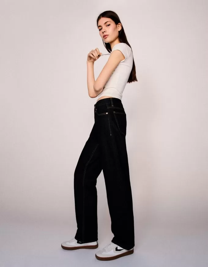 Jeans med rak passform Jeans med rak passform