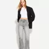 Jeans med rak passform vid ben Jeans med rak passform vid ben