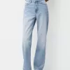 Jeans med rak passform vid ben Jeans med rak passform vid ben