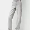 Jeans med rak passform vid ben Jeans med rak passform vid ben