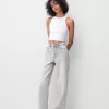 Jeans med rak passform vid ben Jeans med rak passform vid ben