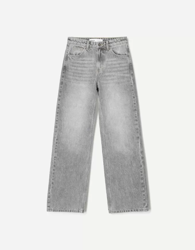 Jeans med rak passform vid ben Jeans med rak passform vid ben