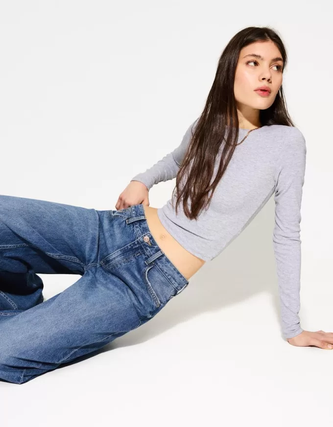 Jeans med vida ben Jeans med vida ben