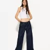 Jeans med vida ben
