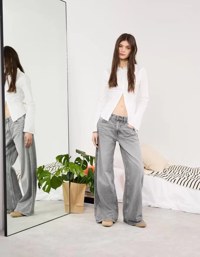 Jeans med vida ben Jeans med vida ben