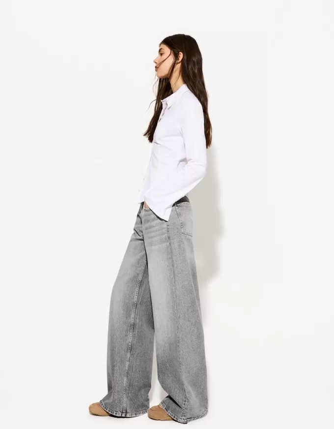 Jeans med vida ben Jeans med vida ben