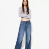 Jeans med vida ben Jeans med vida ben