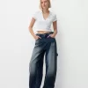 Justerbara carpenter-jeans med ballongpassform Justerbara carpenter-jeans med ballongpassform