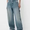 Justerbara carpenter-jeans med ballongpassform