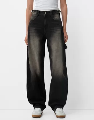 Justerbara carpenter-jeans med ballongpassform