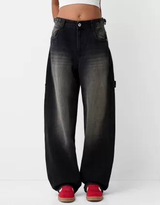 Justerbara carpenter-jeans med ballongpassform