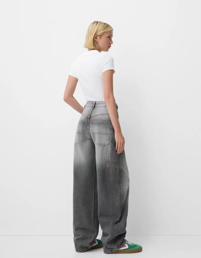 Justerbara carpenter-jeans med ballongpassform Justerbara carpenter-jeans med ballongpassform