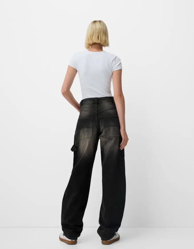 Justerbara carpenter-jeans med ballongpassform Justerbara carpenter-jeans med ballongpassform