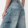 Justerbara carpenter-jeans med ballongpassform
