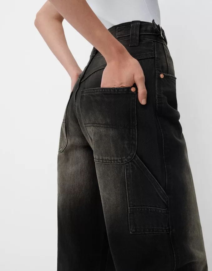 Justerbara carpenter-jeans med ballongpassform Justerbara carpenter-jeans med ballongpassform
