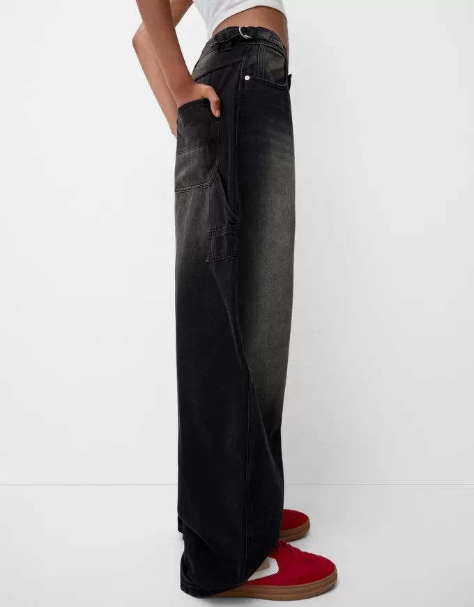 Justerbara carpenter-jeans med ballongpassform Justerbara carpenter-jeans med ballongpassform