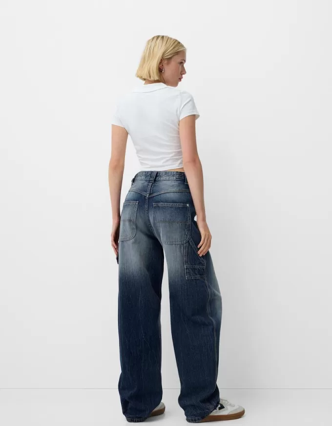 Justerbara carpenter-jeans med ballongpassform Justerbara carpenter-jeans med ballongpassform