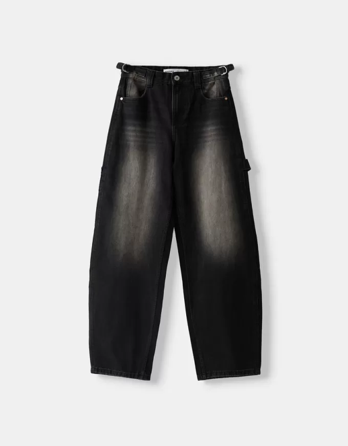 Justerbara carpenter-jeans med ballongpassform Justerbara carpenter-jeans med ballongpassform