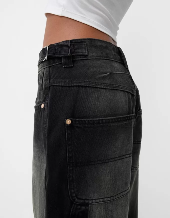 Justerbara carpenter-jeans med ballongpassform Justerbara carpenter-jeans med ballongpassform