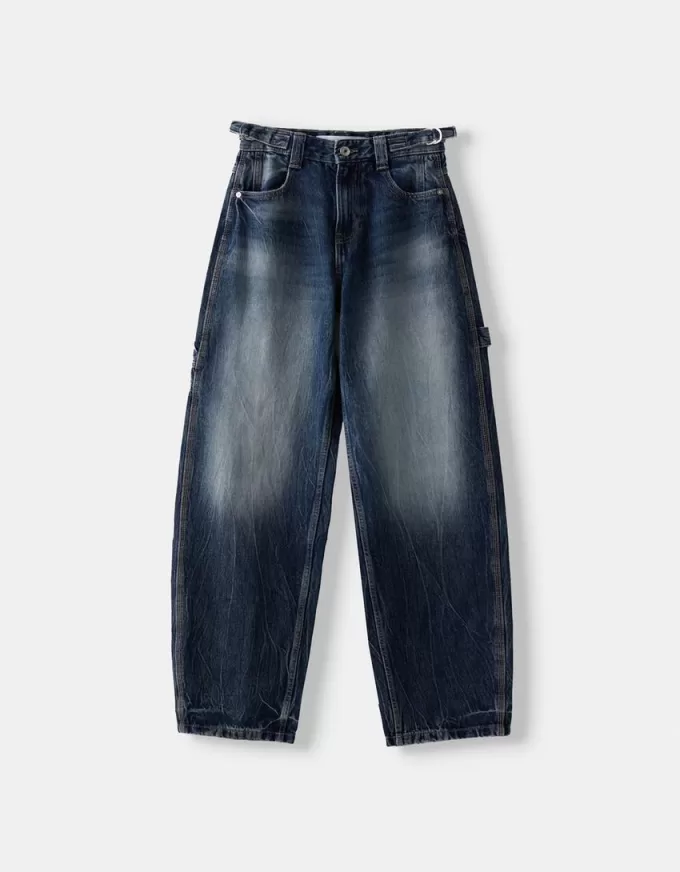 Justerbara carpenter-jeans med ballongpassform Justerbara carpenter-jeans med ballongpassform