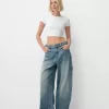 Justerbara carpenter-jeans med ballongpassform