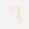 Kabelstickad Bardot cardigan med dragkedja