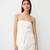 Kabelstickad bandeau topp