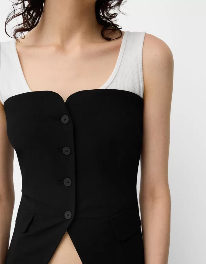 Kontrastväst i bandeau Kontrastväst i bandeau