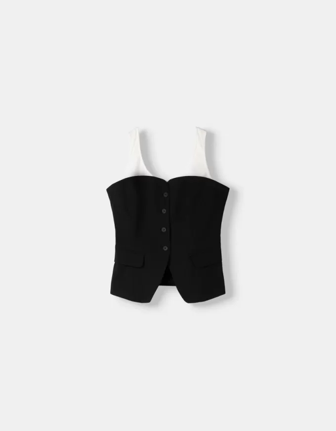Kontrastväst i bandeau Kontrastväst i bandeau