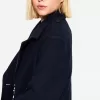 Kort mjuk trenchcoat