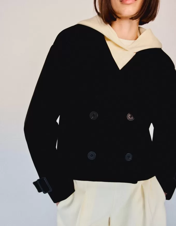 Kort mjuk trenchcoat Kort mjuk trenchcoat