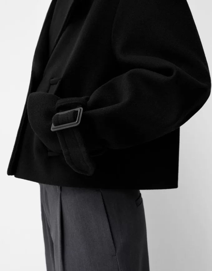 Kort mjuk trenchcoat Kort mjuk trenchcoat