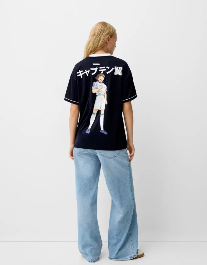 Kortärmad Captain Tsubasa sportig T-shirt Kortärmad Captain Tsubasa sportig T-shirt