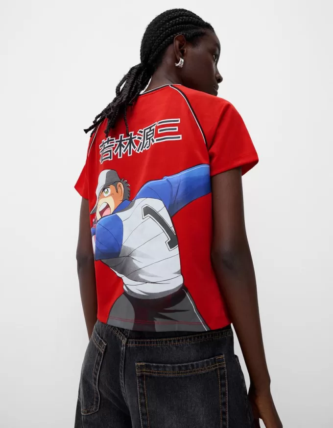 Kortärmad Captain Tsubasa sportig T-shirt Kortärmad Captain Tsubasa sportig T-shirt