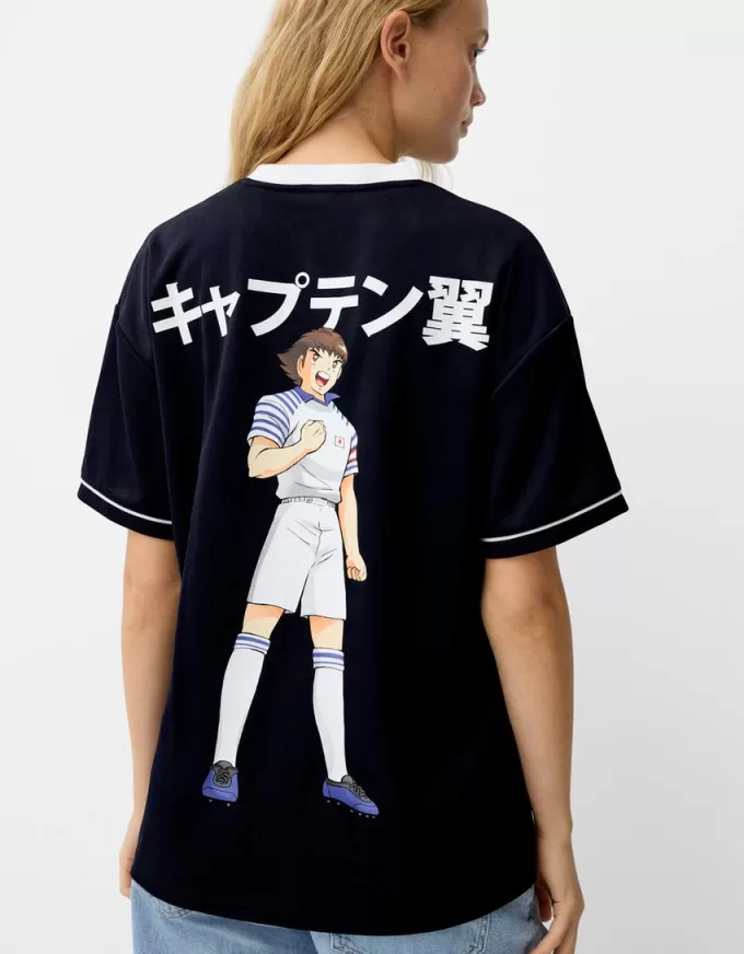 Kortärmad Captain Tsubasa sportig T-shirt Kortärmad Captain Tsubasa sportig T-shirt