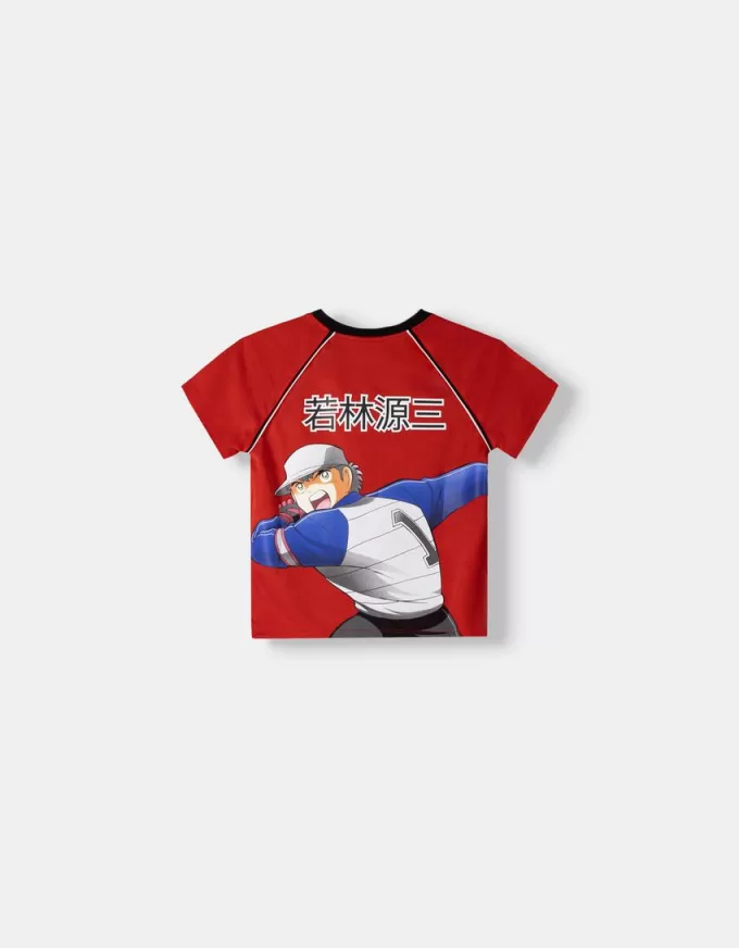 Kortärmad Captain Tsubasa sportig T-shirt Kortärmad Captain Tsubasa sportig T-shirt