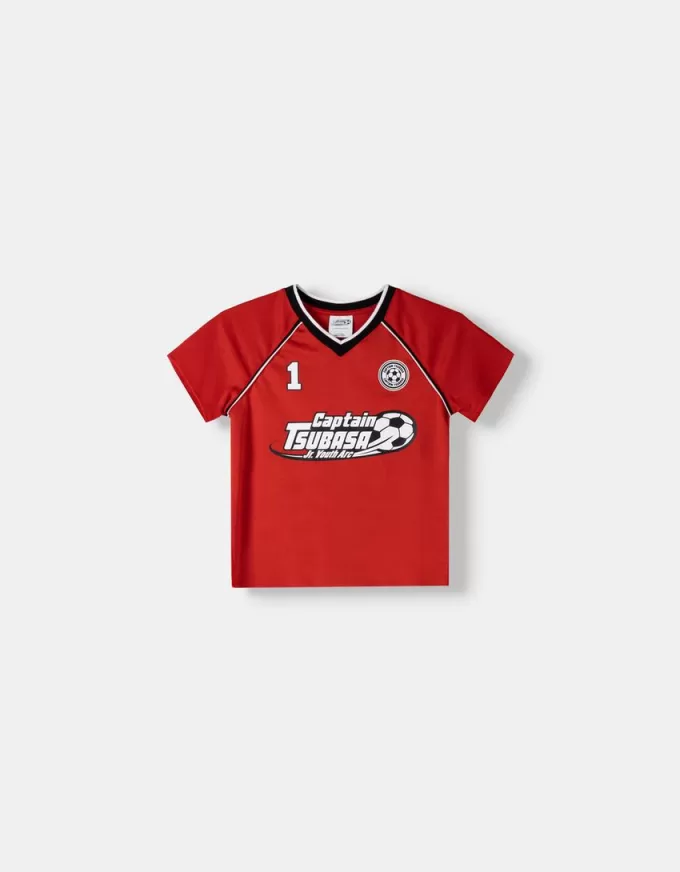 Kortärmad Captain Tsubasa sportig T-shirt Kortärmad Captain Tsubasa sportig T-shirt