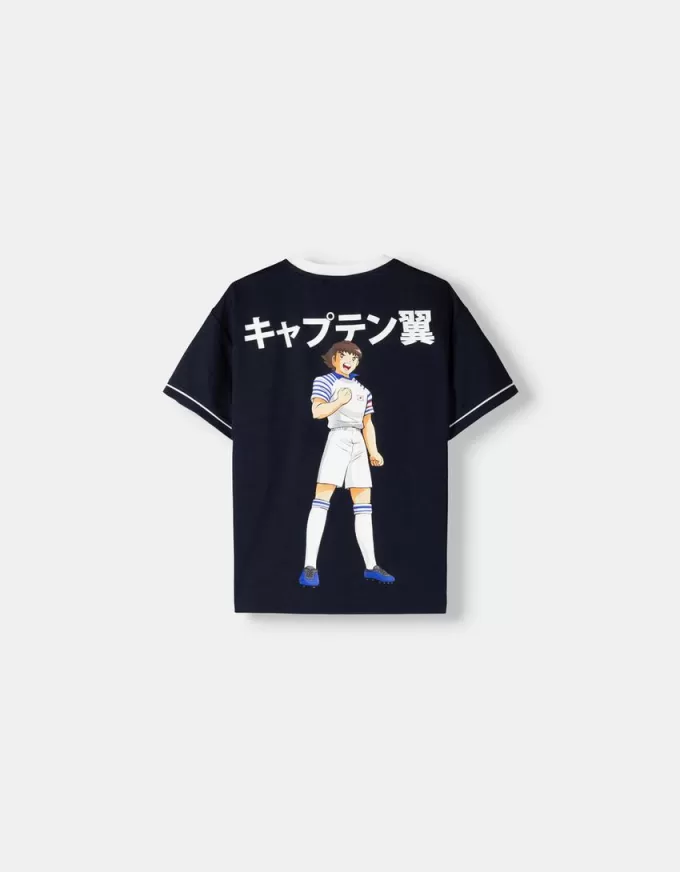 Kortärmad Captain Tsubasa sportig T-shirt Kortärmad Captain Tsubasa sportig T-shirt