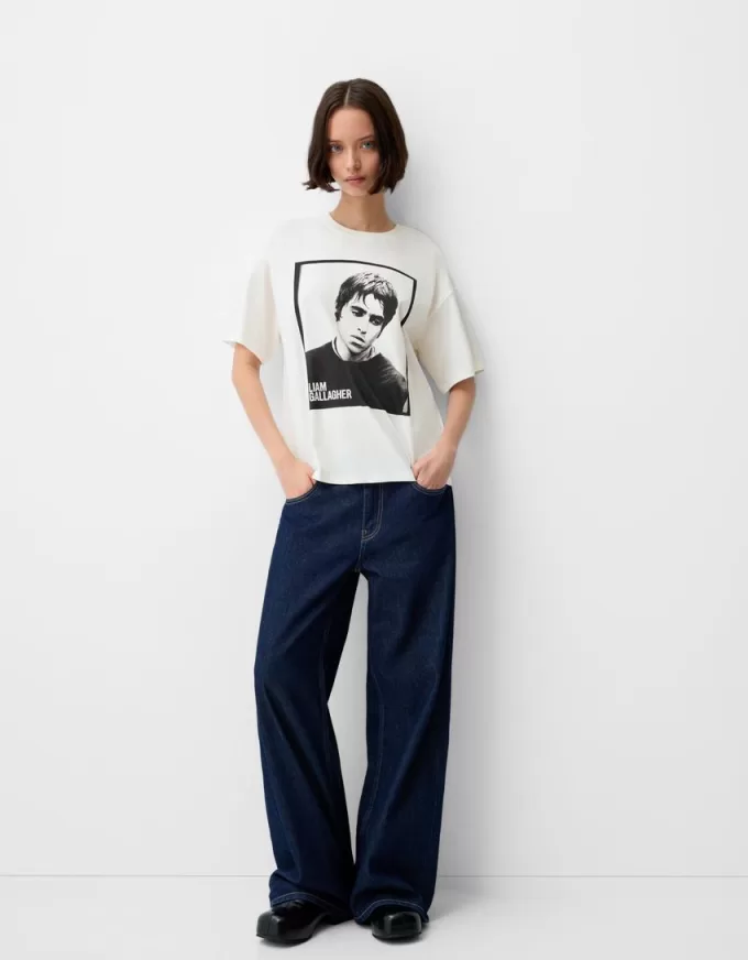 Kortärmad Liam Gallagher T-shirt Kortärmad Liam Gallagher T-shirt