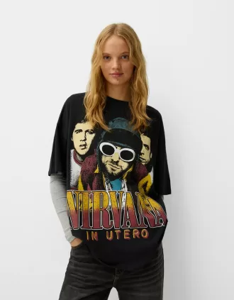 Kortärmad Nirvana T-shirt